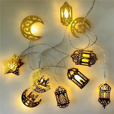 1.65m 10Led Ramazan Kareem Süslemeleri Ev için LED Dize Işıklar Eid al-Fitr İslam Müslüman Parti Malzemeleri Ramazan Dekorasyon
