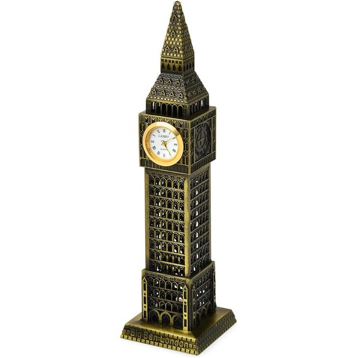 Bigben İngiltere Metal Saat kulesi 24 cm