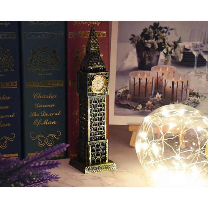 Bigben İngiltere Metal Saat kulesi 24 cm