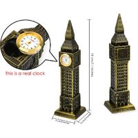 Bigben İngiltere Metal Saat kulesi 24 cm