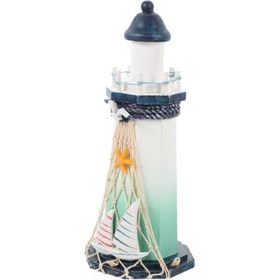 Deniz Yıldızı Deniz Feneri Süsleme Deniz Feneri Heykeli Mikro Peyzaj Deniz Feneri Ev Aksesuarları Ahşap Deniz Feneri Deniz Feneri Masa Orta Parçası Sahil Odun Yemek Masası Minyatür